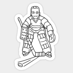 Hockey Goalie Sticker